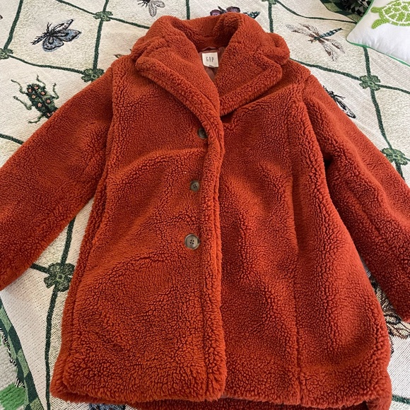 GAP Jackets & Blazers - Gap burnt orange Sherpa coat